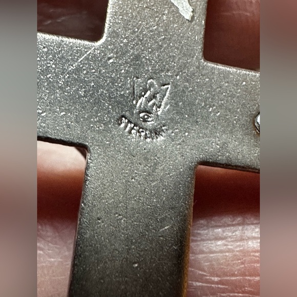 Vintage‎ Sterling Silver Rosary With Faceted Crystal Beads 23” - Picture 3 of 6